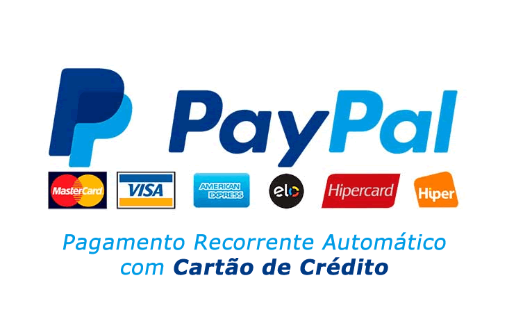 Pagamentos Recorrentes Automáticos no Cartão de Crédito com PayPal. 