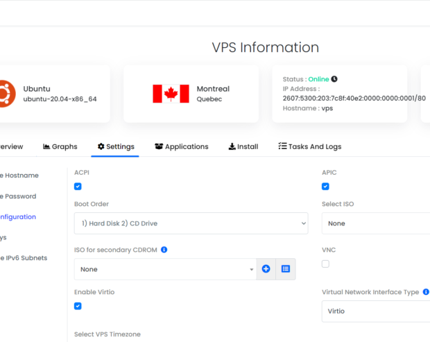 Virtual Data Center 14 vps painel
