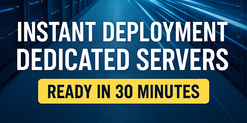 Rapid deployment dedicated server