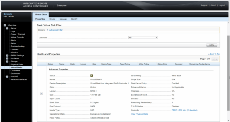 idrac Virtual Disks